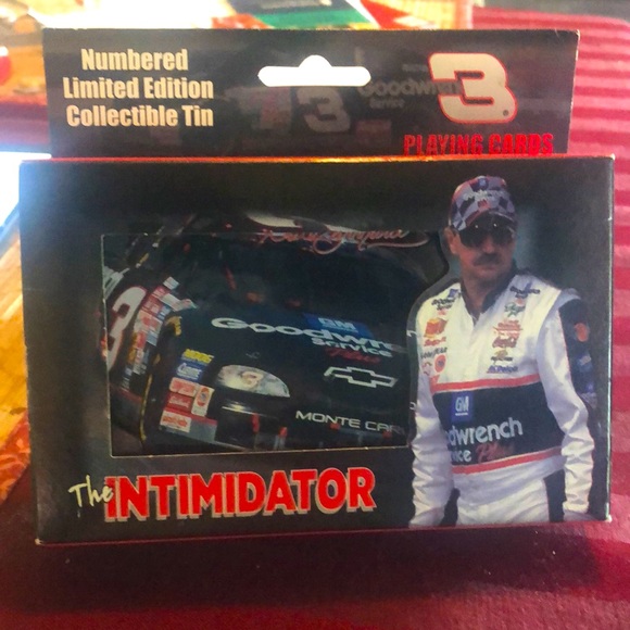 Dale Earnhardt The Intimidator limited Ed. Tin & playing cards 2000 unopened - Picture 1 of 8